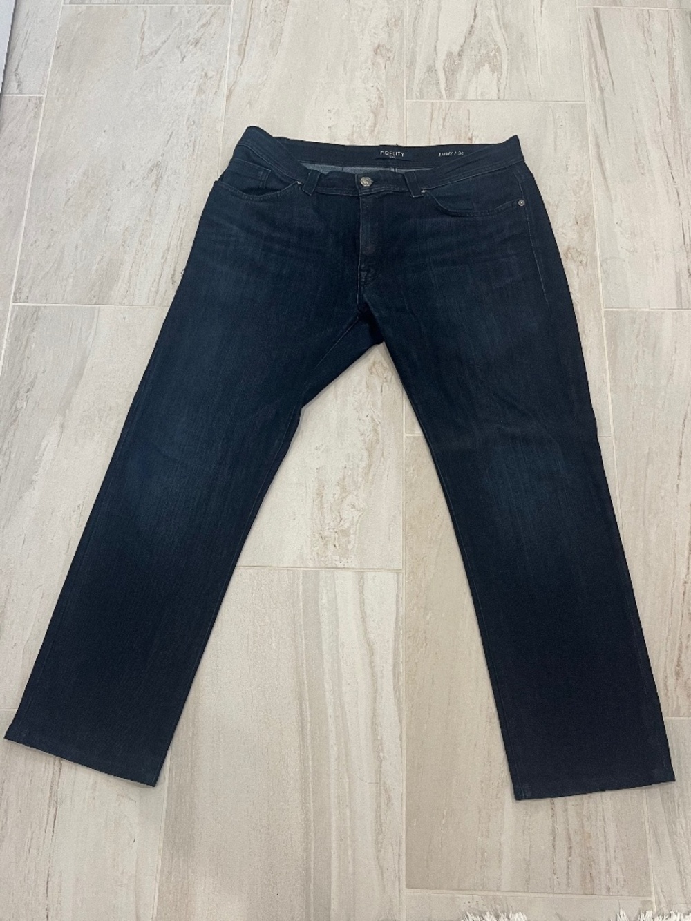 Fidelity Mens Jimmy Slim Straight Jeans Blue/Black Size 36x29